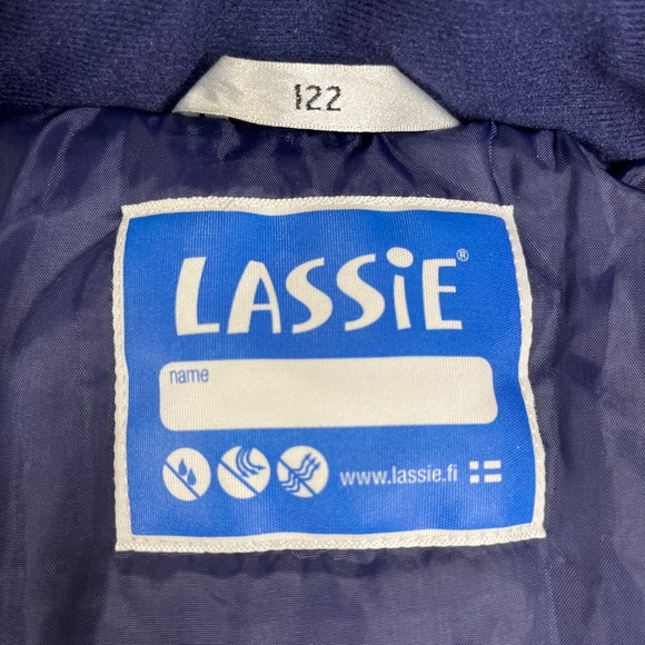 Lassie Kids Waterproof Snowsuit, navy, size 7Y - Picture 3 of 4